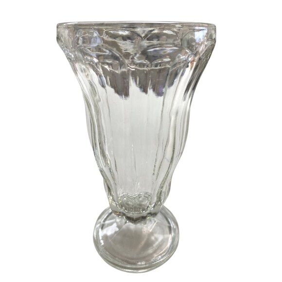 Vintage Clear Glass Ice Cream Soda Fountain Style Cup - Picture 4 of 4